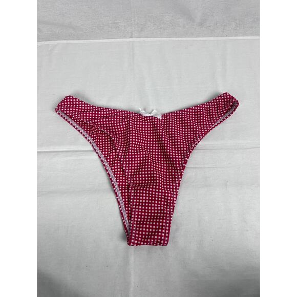 NEW Seamolly Bikini Set Red Gingham Bow Triangle Cheeky Swim Sweet Coquette - Picture 7 of 12